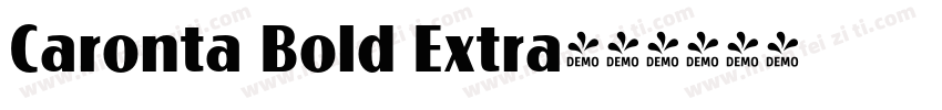 Caronta Bold Extra字体转换